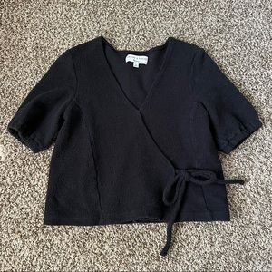 Texture & Thread Wrap-Tie Top by Madewell